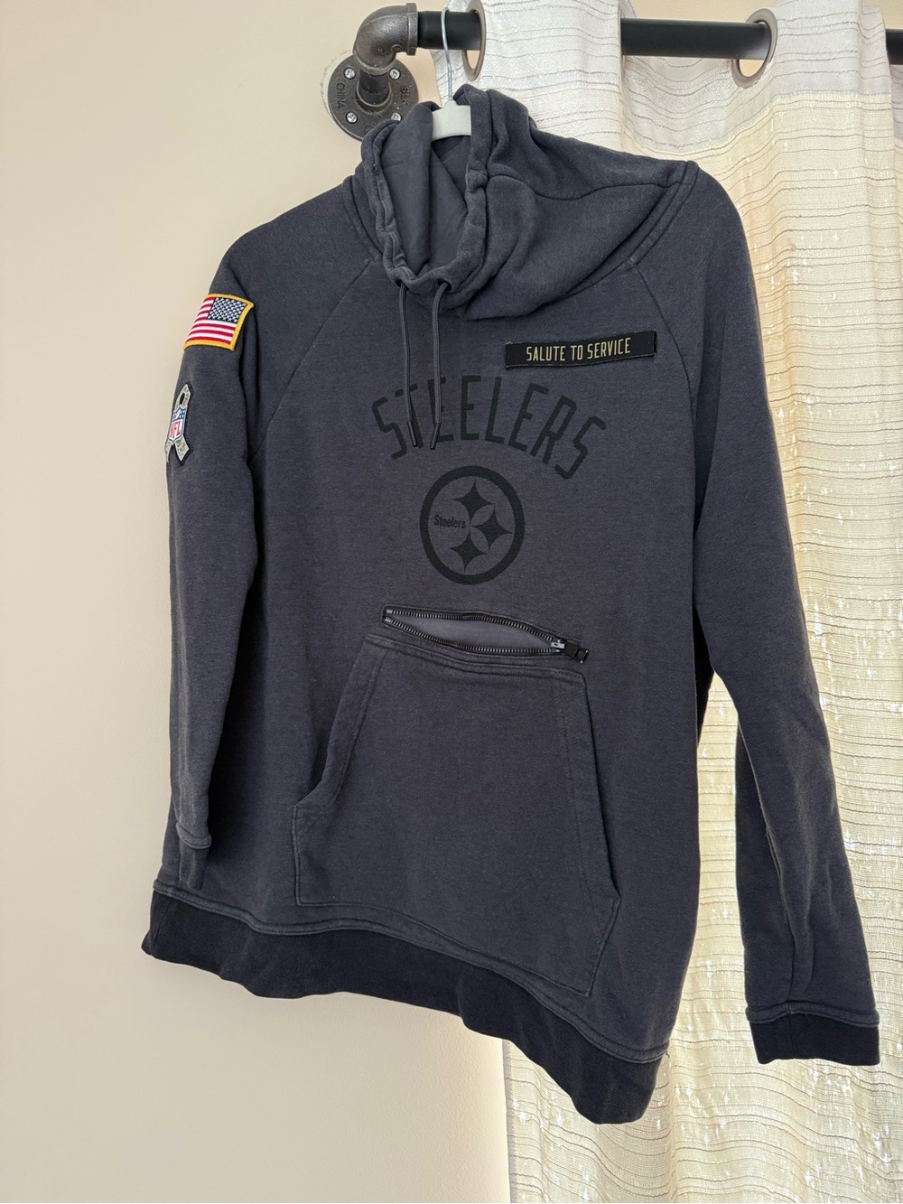 Salute to Service Pittsburgh Steelers Pullover Hoodie - Black
